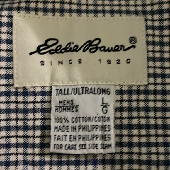 EDDIE BAUER Checkered long sleeve shirt for Men - Picture 4 of 5